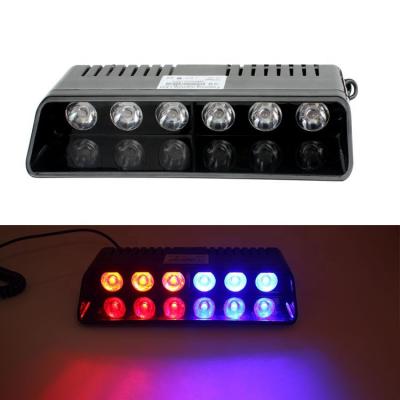 China LED+Aluminum 6 LED Police Signal Car Strobe Lamp Emergency Safety Emergency Car Windshield Warning Light for sale