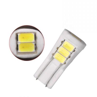 China Car Indicator/Interior License Plate Reading Lamp//Dash Lights W5W 12V 5630 8 SMD LED License Lamp LED T10 Ceramic Bulb for sale