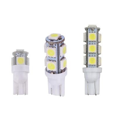 China White Wedge 5smd Indicator Light Bulb W5W 194/Interior License Plate//Dash Lights LED 5050 License Light T10 158 12V Turn Parking Signal Lamp for sale