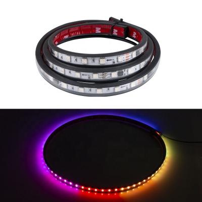 China Truck Warning Light Truck 24V Van Bus Strobe Warning Light Bar RGB LED Grill Turn Signal Brake DRL Light Strip for sale