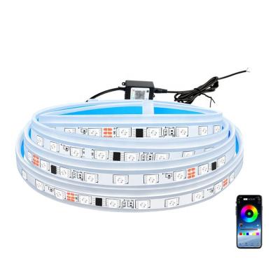 China Hood Light APP Led Universal Flexible Daytime Running Car Hood Led Strip Light Car Headlights Strip LED Light Bar for sale