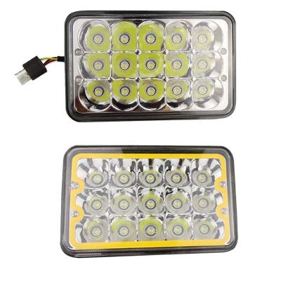 China LED+Aluminum 5 Inch 45W LED Lamp Offroad Truck Auto Motorcycle Driving High Low H4 Beam LED Work Light for sale