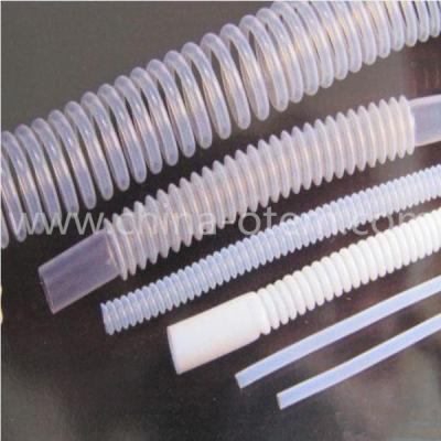 China Corrosion Resistance Plastic Products PFA Injection Molding Corrugated Pipe for sale