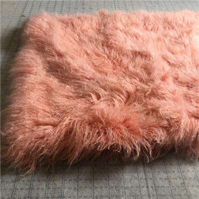 China China Factory Auto Sheepskin 100% Mongolian Fur Upholstery Tibet Sheepskin for sale