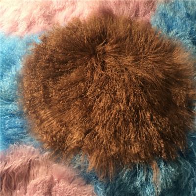 China No Bad Smell Rose Mongolian Lamb Fur Trim for Gray Boa Stole Ombre Black for sale