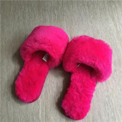 China High Quality Anti-odor Sheepskin Wool Sheepskin Slippers Women for sale