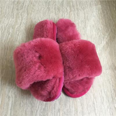 China Anti-odor Sheepskin Fur Winter Sheepskin Slippers Warm Sheepskin for sale