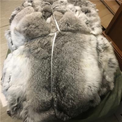 China Auto Upholstery Low Price Hot Selling Brown Rabbit Fur Skin Rabbit Skin For Clothes for sale