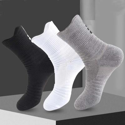 China Wholesale New Design Sports Socks Comfortable Solid Custom Logo Sport Cotton Sock For Men QUICK DRY for sale