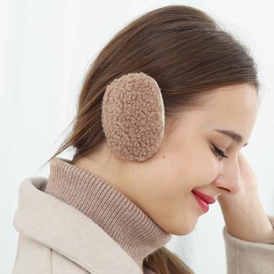 China Winter popular woolen single ear warm ear miss plush slit earmuffs thickened independent earmuffs for women for sale