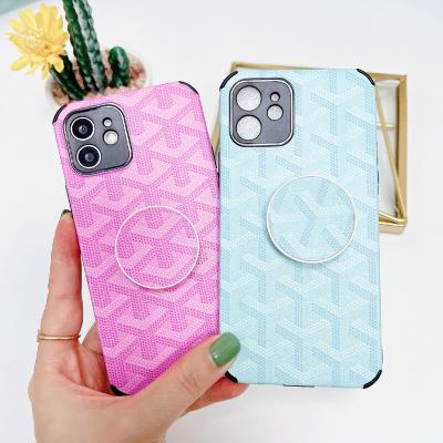 China Shockproof Top Selling Soft Leather Back Kickstand Cell Phone Case Accessories Cover For Iphone 11 12 13 pro max for sale