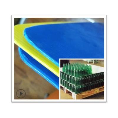 China Recycled Materials Wholesale Corrugated Plastic Seal Side PP Pallet Layer Protection Board Sheet For Glass Cans Beverage for sale