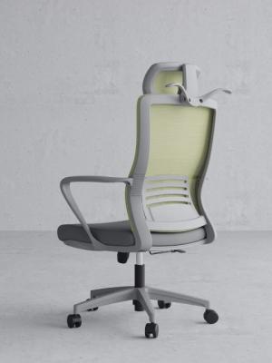 China Adjustable (height) OEM Acceptable Other Cloth Computer Ergonomic Adjustable Neck Mesh Office Chair for sale