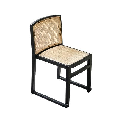 China Reclining Newly Produced Modern Leisure Chair Rattan Backrest Solid Wood Office Home Living Chair for sale