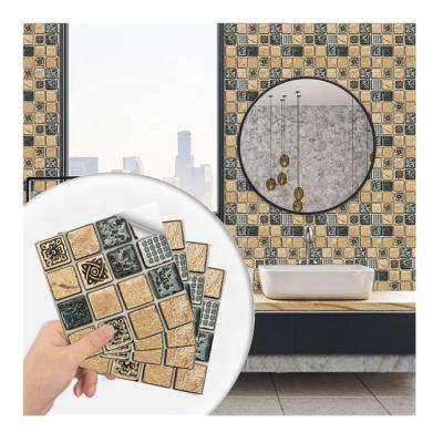 China New Design Kitchen Backsplash Removable Peel and Stick Mosaic Wall Tile Self Adhesive Waterproof Removable Stickers for Kitchen Bathroom Decoration for sale