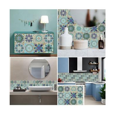 China Self Adhesive Waterproof Removable Mandala Peel and Stick Tile Stickers for Kitchen and Bathroom Decoration Self Adhesive Wall Stickers for sale