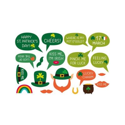 China Hot Selling St Patrick's Day Hat 3d PVC Wall Sticker Home Decorative Wall Sticker For Holiday Party Sticker Decorations Stickers Home Decals for sale