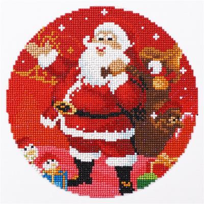 China Eco-friendly Christmas Santa Cat Dog Pattern Round /Square DIY 5D Diamond Painting Crystal Full Drill for Christmas Children's Gift for sale