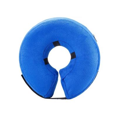 China Customized For Dogs And Cats Customized Hollow Out Protective Cone Soft PVC Recovery Pets Cat E-Collar Elizabethan Inflatable Dog Collar for sale