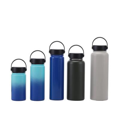 China Hot Sale Customized PORTABLE Double WallStainless Vacuum Flask Steel Water Bottle Insulated Straw Sports Bottle Outdoor Portable Thermos for sale