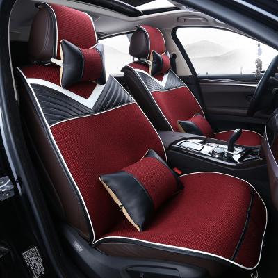 China High Quality Non-slip PU Waist 3D Leather Universal Car Seat Cover for sale