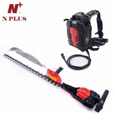 China Nplus 1.2kw 10 Working Time High Quality Cordless Lithium Battery Electric Backpack Strimmer and Hedge Cutter for sale