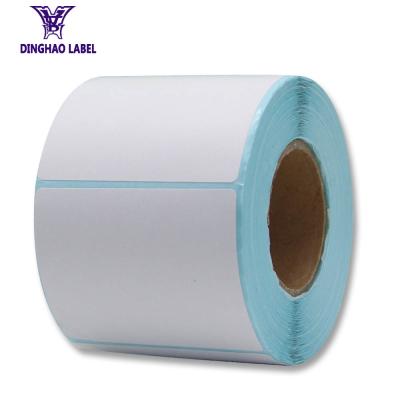 China Hot Sale Heat Sensitive White Heat Sensitive Paper Self Adhesive Label Sticker Roll for sale