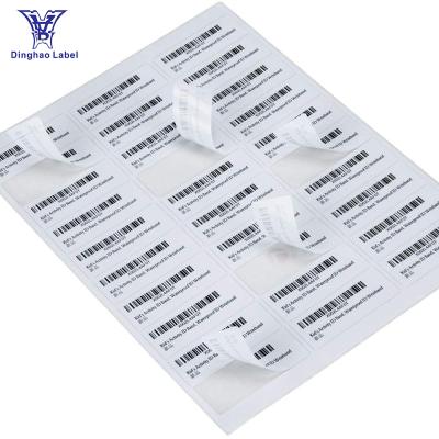 China Wholesale 8.5x11 Waterproof Laser Inkjet Self Adhesive Half Shipping Labels Packaging Sheet For Amazon USPS UPS Fedex for sale