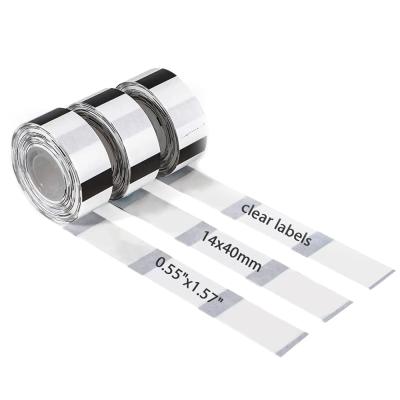 China Wholesale Waterproof High Quality Clear Vinyl Thermal Label Sticker Roll, Sticker Label Adhesive Roll Transparent Thermal Paper for sale