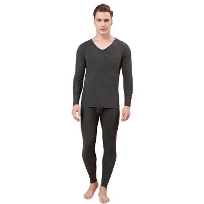 China Latest Design Thermal 2 Pieces Mens Winter Polyester Seamless Long Johns Underwear for sale