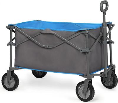 China Outdoor Transoprt Hand Pull Campervan Campervan Campground Trolley Small Folding Shopping Camping Stall Trolley for sale