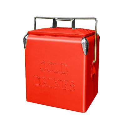 China Retro OEM 17L Insulated Garden Drinks Cooler Can For Camping for sale