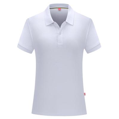 China Classic Youth Style Youth Girl Polo Shirts Women White Polo Fabric Cotton Anti Shrink Sports Polo Shirts for sale