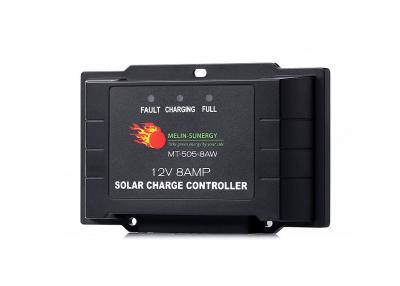 China 8A Smart PWM Solar Charge Controller IP65 Waterproof Solar Charge Controller 12V for sale