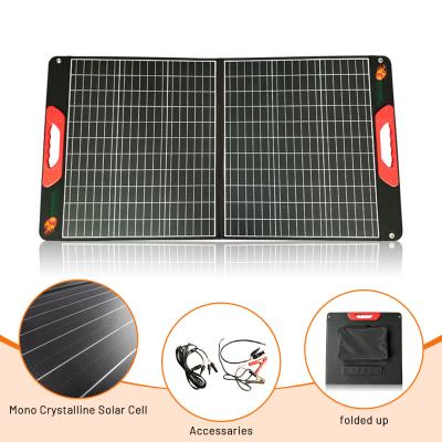 China 100W waterdicht opvouwbare zonnepanelen hernieuwbare energie draagbare camping zonnepaneel Te koop