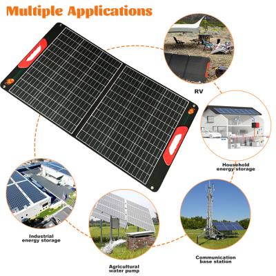 China 120W Camping Portable Folding Solar Panels lightweight 12 Volt Folding Solar Panels for sale