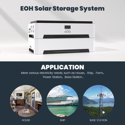 China Home LiFePO4 Batterij Zonne-energieopslag Systeem Met 10KW Pure Sinus Wave Inverter Te koop