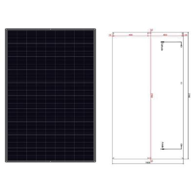 China Painéis Solares Semi-Flexíveis de 100W 12V MC4 Output Painéis Solares Flexíveis Para Caravanas à venda