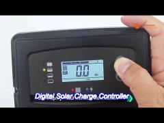 intelligent 5 stage charging 20a marine solar charge controller with bms wake up