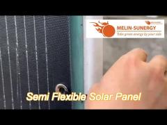 12v semi flexible solar panel bendable 100 watt marine solar panel for rv