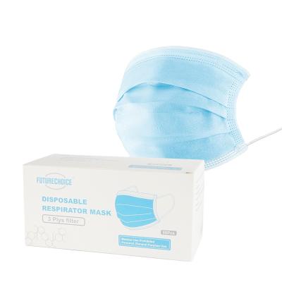 China 3 Layer Masks Personal Disposable Nonwoven Three-Layer Face Mask Protection Face Mask With Ear Hooks for sale