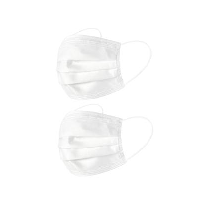 China Personal Protection 3 Layers Disposable Face Mask White Face Disposable Face Mask With Design for sale