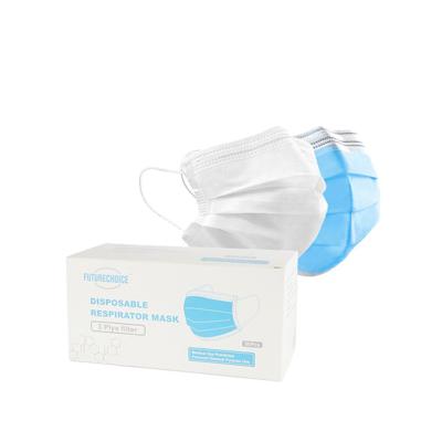 China Personal Protection Amazon 3 Layer Disposable Face Mask Disposable Dust Mask Disposable Earloop Earloop for sale