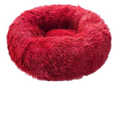 China Round Cat Beds House Soft Pet Breathable Sofa Mat Pet Product Cushion Dog Sleeping Beds for sale