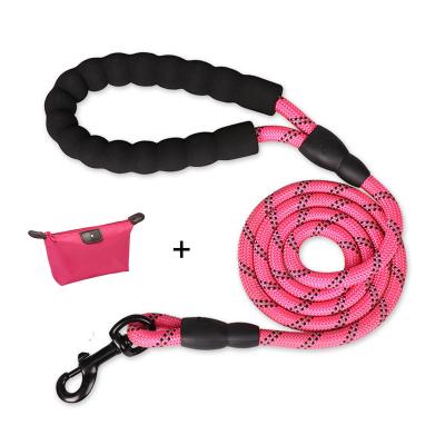 China Stocked Nylon Luminous Leash Harness Pet Rope Pull Reflective Leash For Pets for sale