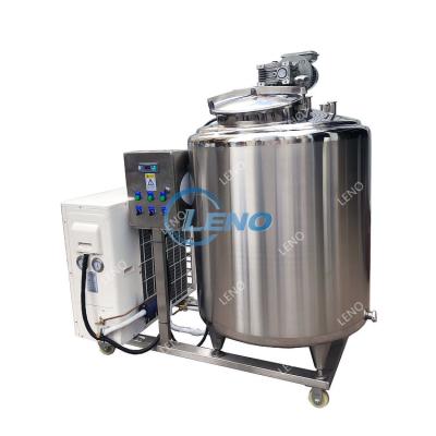 China Milk Yogurt Best Price Food Grade Stainless Steel Milk Cooling Tanks 1000 Fresh Garbage for sale