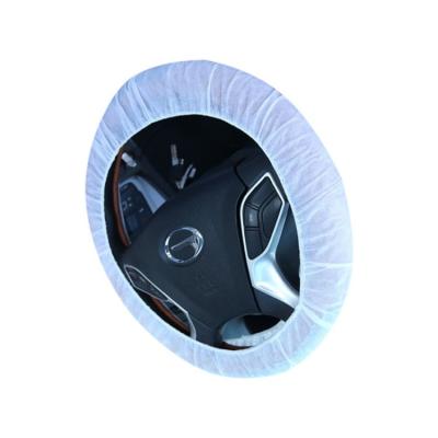 China Water Resistant Non Woven Fabric Car Wheel Cover White Steering Wheel Cover for sale