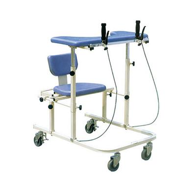 China Alluminon Elderly Walking Trainer Four Wheel Auxiliary Walk Aids With Brake And Seat for sale