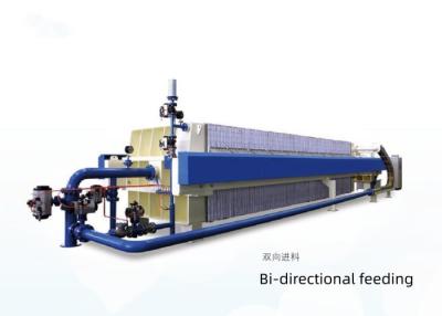 中国 Bi-directional feeding filter presses double feeding connection filter press 販売のため