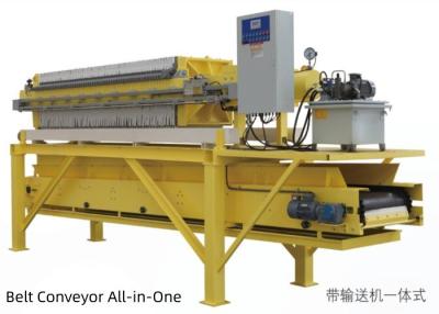 中国 Integrated filter press with conveyor for solid-liquid separation of various suspensions 販売のため